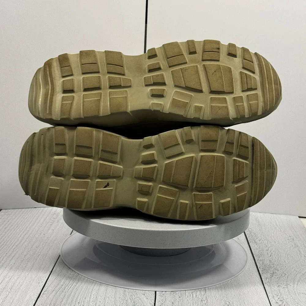Fashion Nova Men Chunky Sneakers 11.5 Olive Mesh‎ Tactical Weight Securing